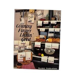 Vintage Country Finger Lickin Good Cross Stitch Designs DB-26 Dale Burdett 1984